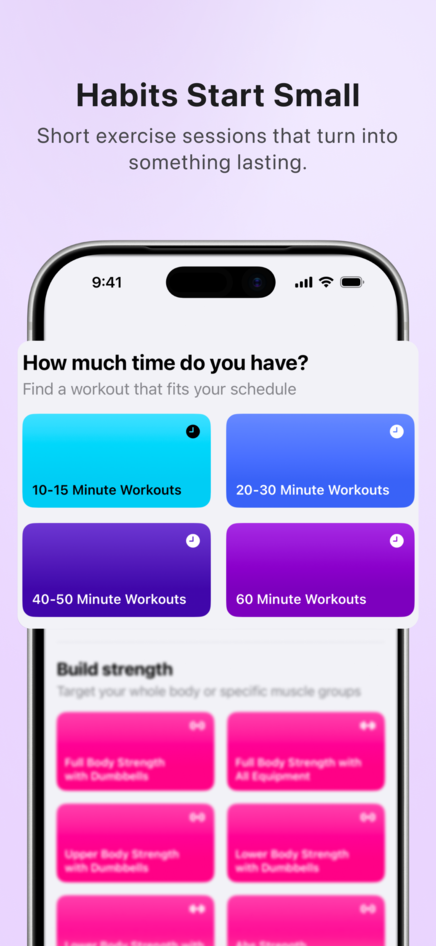 Fitlytics App Library Screen