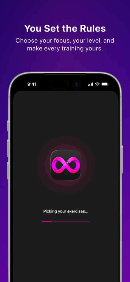 Fitlytics App Workout Generation Screen